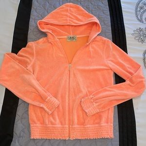(SOLD)JUICY COUTURE RUFFLE TERRY HOODIE